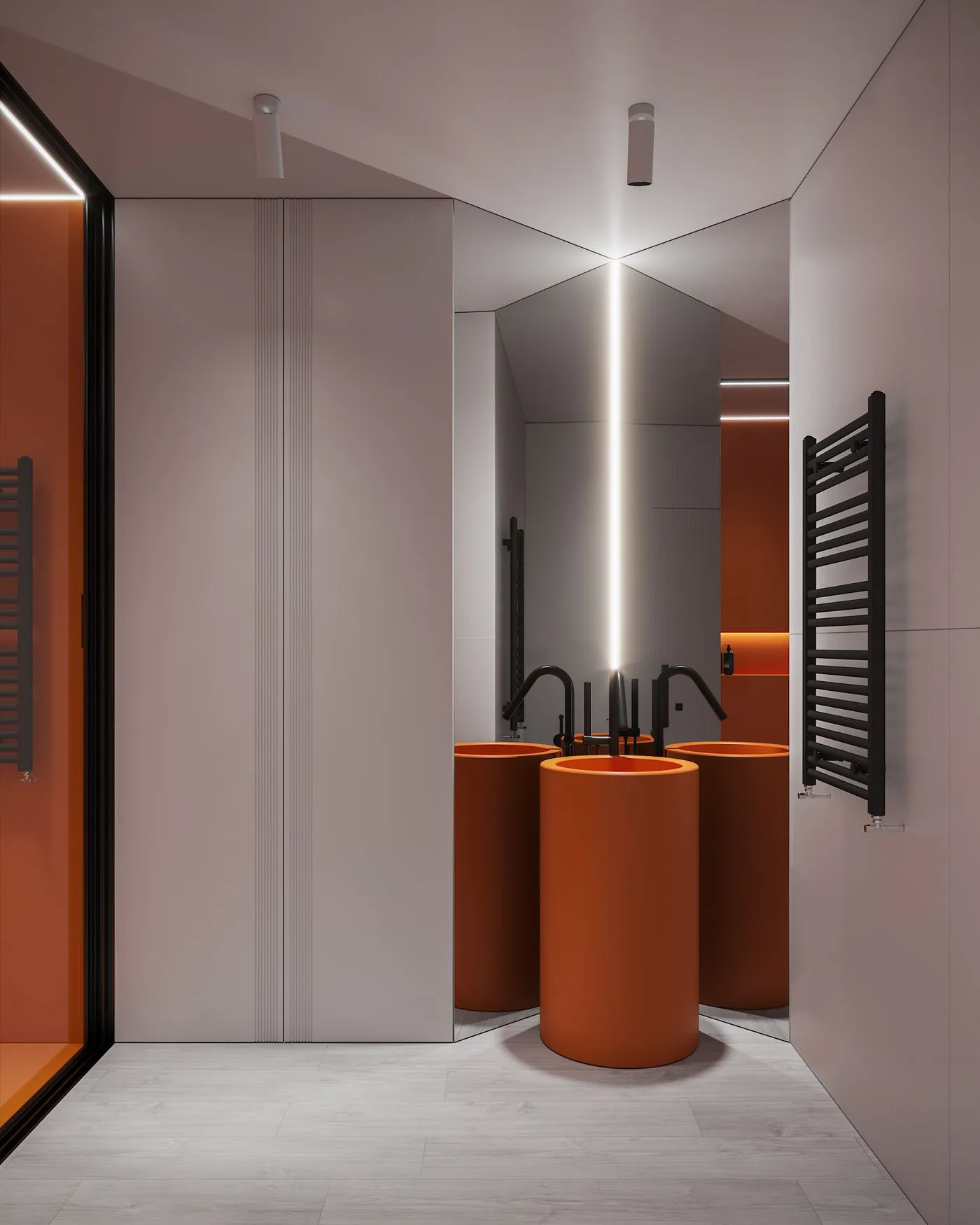 Salle de bain terracotta : osez les tons chauds